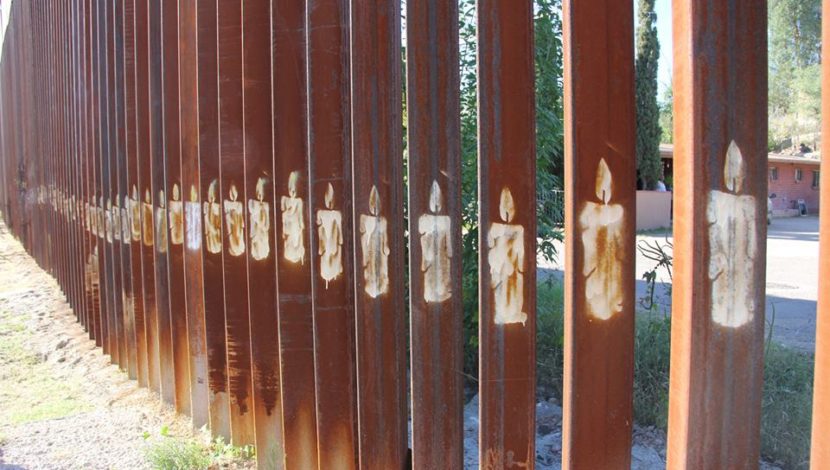 Part of the border wall in Nogales, Mexico.