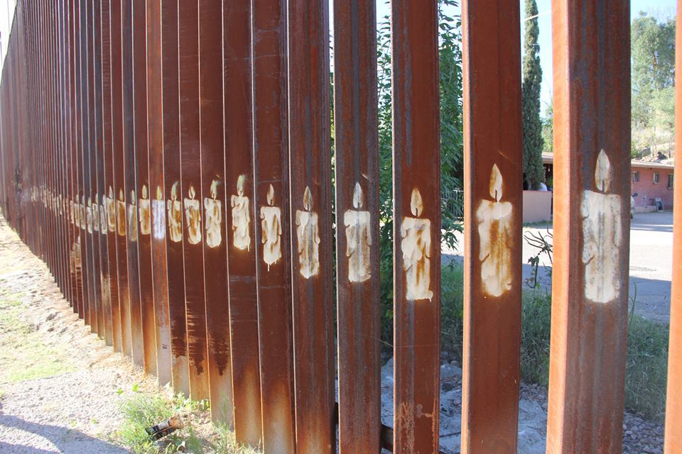 Part of the border wall in Nogales, Mexico.