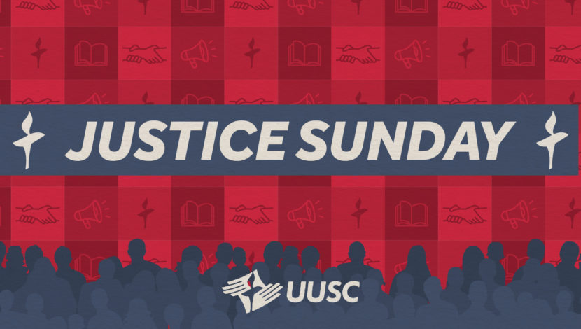 UUSC Justice Sunday banner