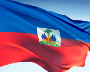 The Haitian flag