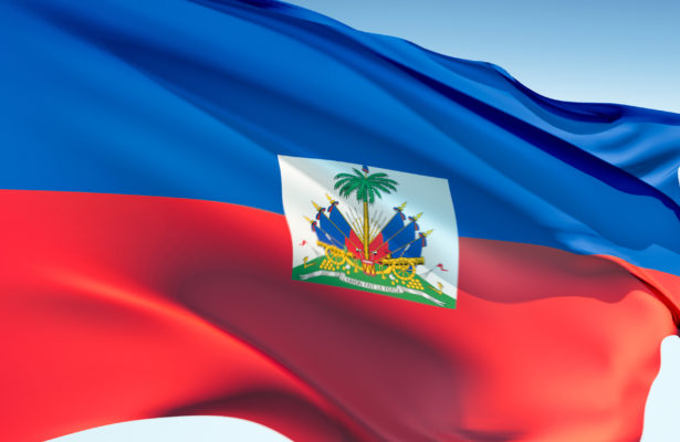 The Haitian flag
