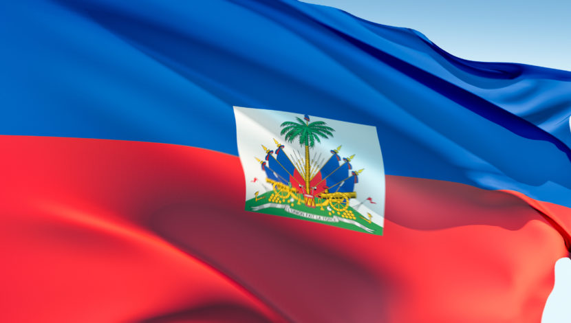 The Haitian flag