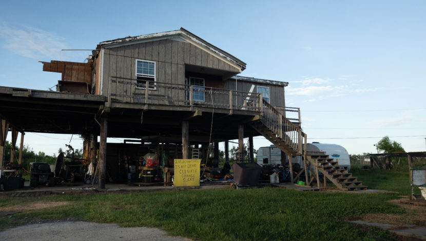 A house in Isle de Jean Charles, Louisiana