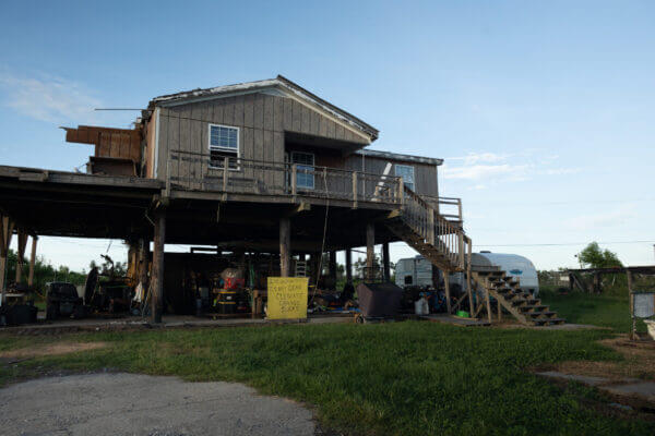 A house in Isle de Jean Charles, Louisiana