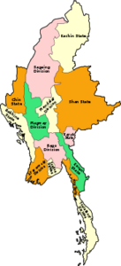 map of burma