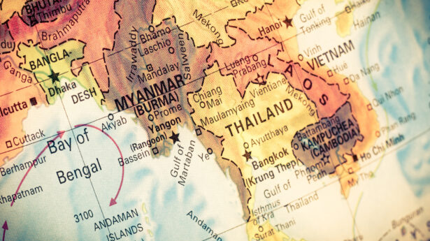 burma myanmar map