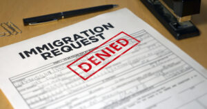 Immigration Request Denied form
