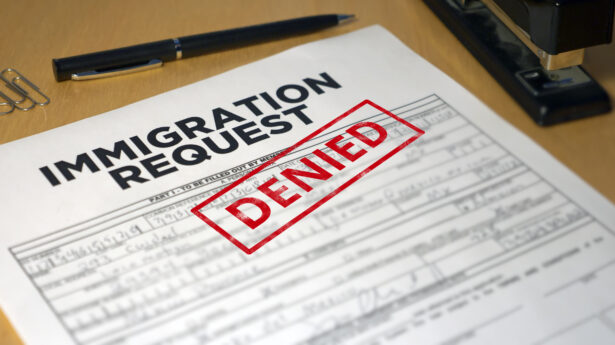 Immigration Request Denied form