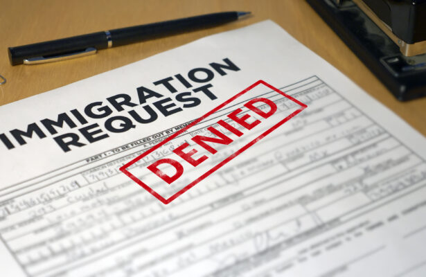 Immigration Request Denied form