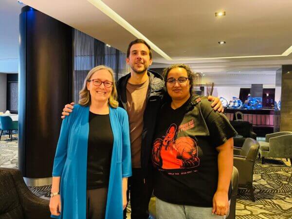 UUSC staff members with an Eastern Europe partner.