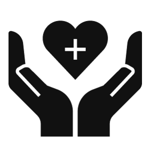 Icon: A heart in cupped hands